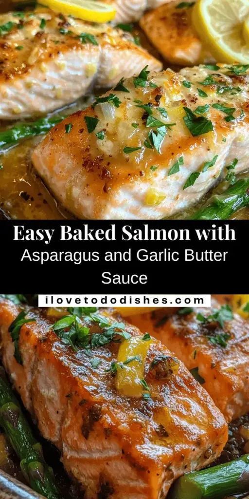 Indulge in this mouthwatering baked salmon in foil with asparagus and lemon garlic butter sauce! This recipe is simple, healthy, and delivers a delightful blend of flavors. Rich in omega-3 fatty acids and packed with essential nutrients, this meal is not only good for you but also a feast for your taste buds. Perfect for busy weeknights or special occasions. Try it today and savor the deliciousness! #BakedSalmon #HealthyEating #EasyRecipes #Foodie #DinnerIdeas #HealthyRecipes