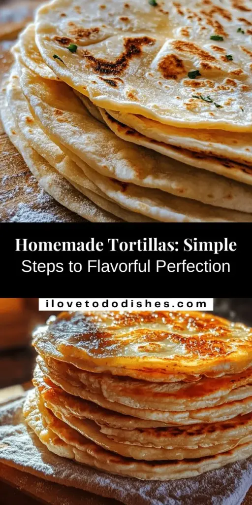 Discover the joy of making your own flavorful tortillas at home with this step-by-step guide! Learn about essential ingredients, techniques for perfect texture, and tips for cooking and storing. Whether you prefer corn or flour, homemade tortillas will elevate your meals and impress your family and friends. Bring the taste of Mexico to your kitchen and enjoy the satisfaction of creating something delicious from scratch! #HomemadeTortillas #CookingFromScratch #TortillaMaking #MexicanCuisine #FoodieAdventures #TacoTime