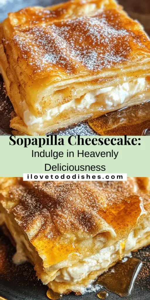 Experience dessert bliss with Heavenly Sopapilla Cheesecake Delight! This delectable treat combines creamy cheesecake and flaky sopapilla dough, topped with cinnamon-sugar for a delicious finish. Perfect for family gatherings or celebrations, this step-by-step guide will help you create this show-stopping dessert with ease. Indulge in layers of flavor and impress your guests with this sweet sensation! #SopapillaCheesecake #DessertRecipes #BakingJoy #SweetTooth