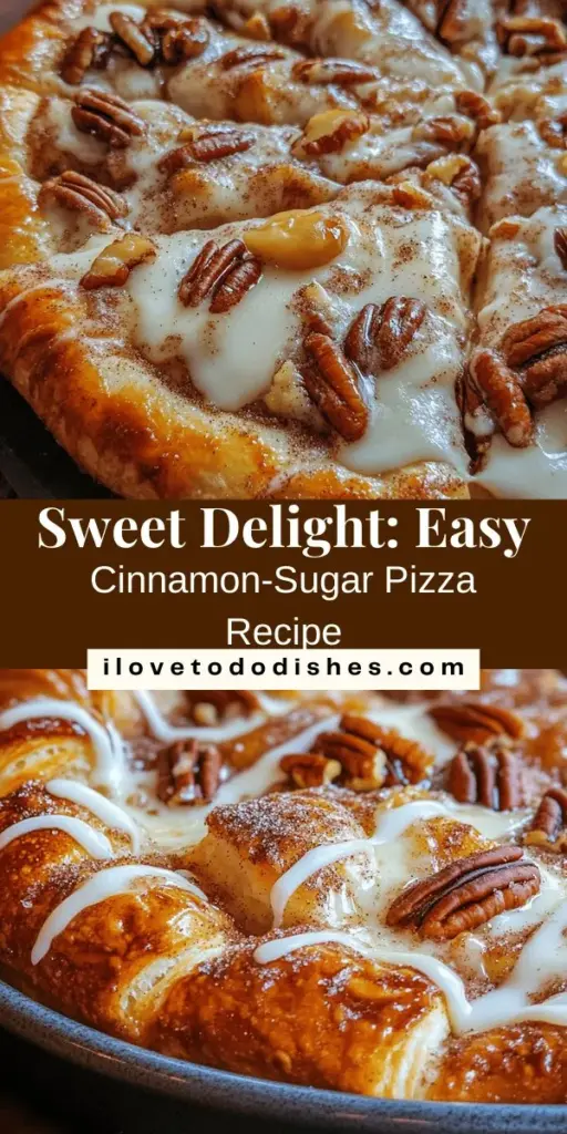 Indulge in the sweet and comforting flavors of Homemade Cinnamon-Sugar Pizza! This delightful dessert combines cinnamon, cream cheese, and flaky crescent rolls for a treat that's perfect for any occasion. Easy to make, it's ideal for sharing with family and friends or enjoying during a cozy night in. Elevate your pizza with tasty drizzles and creative toppings. Follow our simple recipe for a slice of happiness! #CinnamonSugarPizza #Dessert #BakingJoy #SweetTreats #HomemadeGoodness #FoodieFun