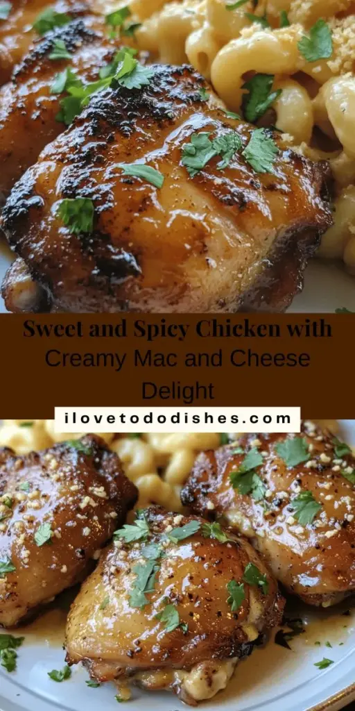 Discover the perfect fusion of flavors with Sweet and Spicy Honey Pepper Chicken paired with Creamy Macaroni Cheese. This mouthwatering dish features juicy chicken thighs marinated in a spicy honey glaze, complemented by rich, velvety macaroni cheese. A true crowd-pleaser, this recipe is ideal for any occasion, whether it’s a family dinner or a cozy night in. Elevate your cooking with this delightful combination! #HoneyPepperChicken #MacaroniCheese #ComfortFood #DinnerIdeas #RecipeInspo