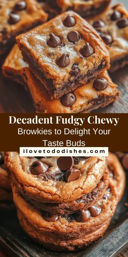 Indulge in the ultimate dessert experience with fudgy chewy browkies—an irresistible blend of brownies and cookies! This delightful treat features rich, gooey brownie layers topped with soft, chewy cookie dough, creating a unique texture that dessert lovers adore. Perfect for any occasion, these brookies are customizable and easy to make. Impress your friends and family with this delicious recipe that will have them coming back for seconds! #baking #dessert #brookies #chocolate #yummy #homemade #sweettooth #recipe #treats