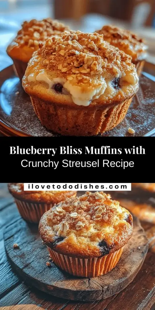 Indulge in the delightful experience of baking Blueberry Bliss Muffins with a crunchy streusel topping. These muffins perfectly balance the sweet and tart flavor of fresh blueberries with a deliciously crumbly layer. They are not just a breakfast treat, but also a satisfying snack perfect for any time of the day. Follow our step-by-step guide to create these crowd-pleasers that are filled with wholesome ingredients and bursting with flavor. Enjoy the process and the joy of sharing freshly baked muffins with loved ones!