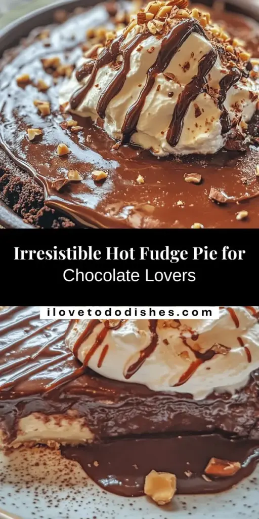 Indulge your inner chocolate lover with the Decadent Hot Fudge Pie! This dreamy dessert features layers of rich chocolate and creamy fudge that are sure to satisfy your sweet cravings. Perfect for special occasions or a cozy night in, this pie is not just a treat but a chance to create lasting memories with loved ones. Follow our step-by-step guide to make this delightful dessert at home! #ChocolateDessert #HotFudgePie #BakingJoy #DessertLovers