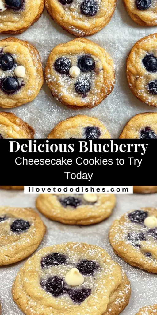 Treat yourself to a delightful twist on a classic dessert with Blueberry Cheesecake Cookies! These cookies combine the creamy richness of cheesecake with the fresh burst of blueberries, creating a unique treat that’s perfect for any occasion. Easy to make and sure to impress, this recipe includes step-by-step instructions and ingredient breakdowns. Whether you're a baking novice or a pro, enjoy every delicious bite of these scrumptious cookies! #BlueberryCheesecakeCookies #Baking #Dessert #Cookies #SweetTreats #Foodie #HomemadeCookies