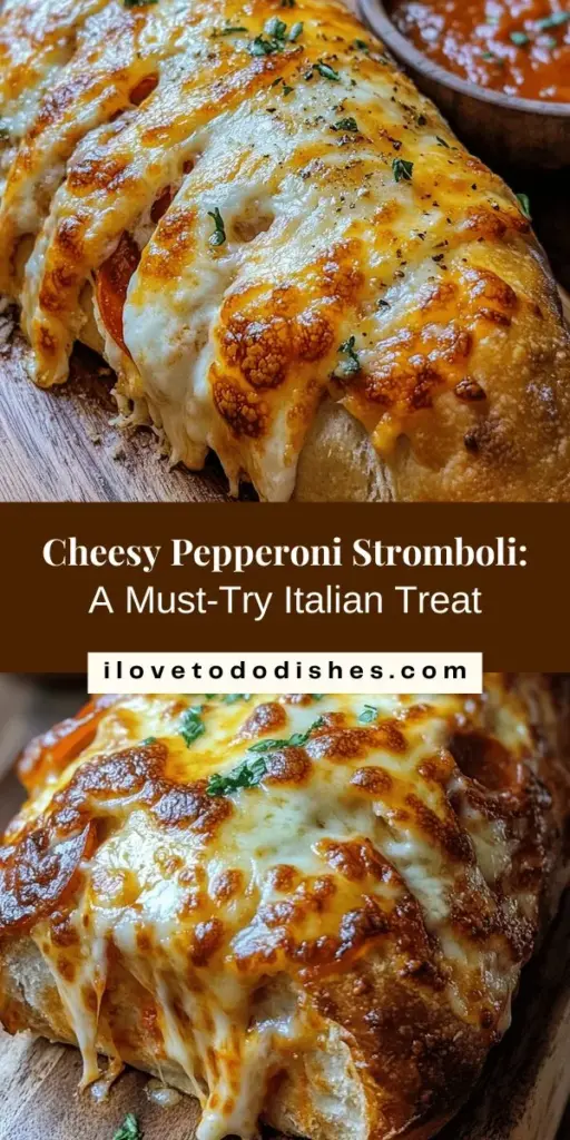 Bring a taste of Italy home with the Tremendous Cheesy Pepperoni Stromboli, a delightful fusion of pizza and calzone! This easy-to-make recipe features a golden-brown crust filled with gooey cheese, pepperoni, and aromatic Italian seasonings, making it perfect for gatherings or weeknight dinners. Discover how to create this mouthwatering dish step-by-step and customize it to satisfy every palate. #Stromboli #ItalianFood #ComfortFood #CheesyDelight #CookingAtHome #Foodie