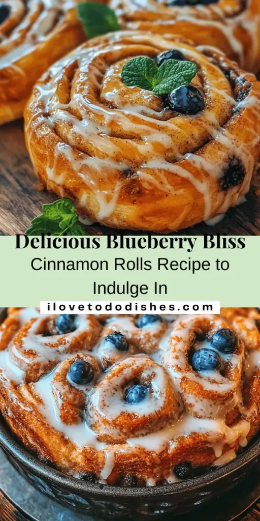 Discover the delightful world of Blueberry Bliss Cinnamon Rolls! These homemade treats combine juicy blueberries with aromatic cinnamon, all topped with a luscious cream cheese glaze. Perfect for novice and experienced bakers alike, each bite offers a comforting blend of flavors and textures. Enjoy them at breakfast or brunch, and watch as everyone comes back for seconds. Bake your way to bliss! #CinnamonRolls #Baking #BlueberryBliss #ComfortFood #HomemadeTreats #BrunchIdeas