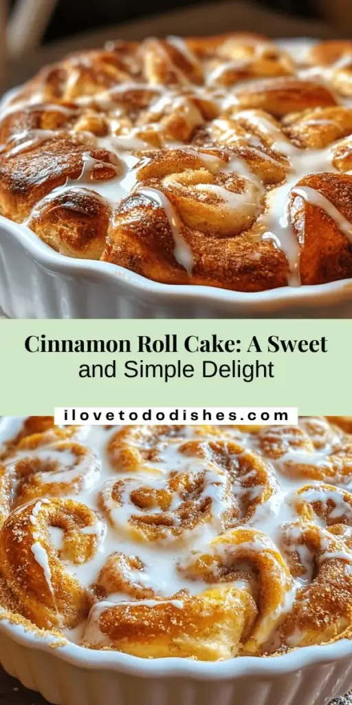 Indulge in the delightful goodness of Cinnamon Roll Cake, where the warm, gooey flavors of classic cinnamon rolls meet the simplicity of cake! Perfect for brunch, gatherings, or a cozy dessert, this cake is easy to make and incredibly delicious. With a rich cinnamon swirl and a creamy glaze, it’s a dessert that brings everyone together. Try this comfort food favorite today! #CinnamonRollCake #Baking #Dessert #SweetTreat #BrunchIdeas #HomemadeDelights #ComfortFood