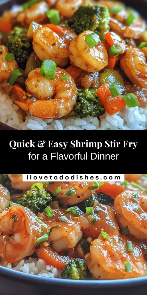 Discover the perfect weeknight meal with this quick and easy shrimp stir fry! Packed with protein-rich shrimp and colorful mixed vegetables, this dish is not only delicious but also incredibly nutritious. With minimal prep and cooking time, you can enjoy vibrant flavors and a wonderful textural experience in just minutes. Explore ingredient variations and customize spice levels to suit your taste. Experience the joy of a healthy, homemade meal that the whole family will love!