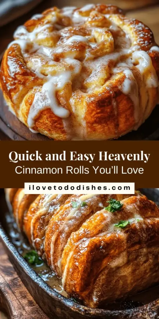 Indulge in the comforting aroma of homemade cinnamon rolls with this quick and easy recipe. Perfect for any occasion, these soft and fluffy rolls are filled with a delightful cinnamon-sugar mix and topped with a creamy icing that will leave everyone wanting more. Whether you're a novice baker or a pro, this recipe balances simplicity and flavor, making it a must-try. Bring joy and sweetness into your home today! #CinnamonRolls #Baking #ComfortFood #HomemadeDelights #SweetTreats