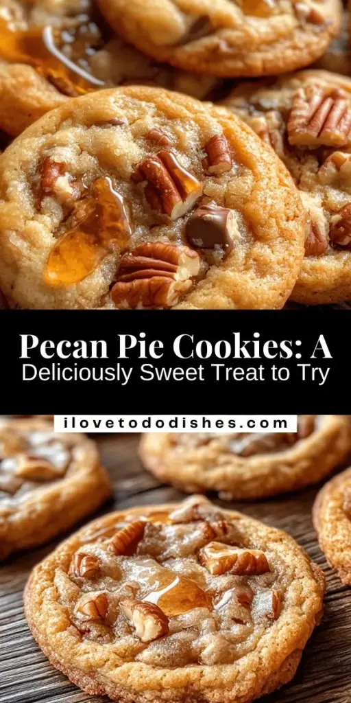 Discover the irresistible charm of Pecan Pie Cookies! This delicious recipe combines the classic flavors of pecan pie with the delightful convenience of cookies. Soft, chewy, and packed with crunchy pecans, these treats are perfect for any occasion—whether it's a festive gathering or a cozy afternoon snack. Easily shareable and oh-so-satisfying, they're sure to impress! Try making them today! #PecanPieCookies #Baking #Dessert #CookieRecipe #HolidayTreats #SweetIndulgence #Foodie