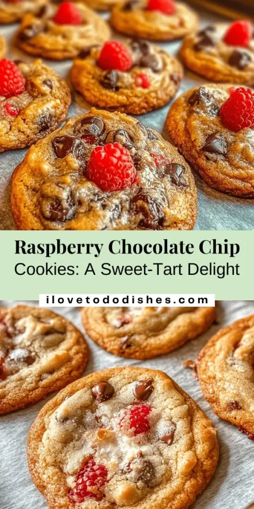 Indulge in the delightful fusion of sweet and tart with Raspberry Chocolate Chip Cookies! This must-try recipe combines rich semi-sweet chocolate with fresh raspberries for a scrumptious treat that's perfect for any occasion. Whether you’re baking for a gathering or just craving something sweet, these cookies are sure to impress. Discover tips for baking success and creative variations to customize your cookies! #Cookies #Baking #RaspberryChocolateChip #Desserts #Yummy #HomemadeTreats #SweetAndTart