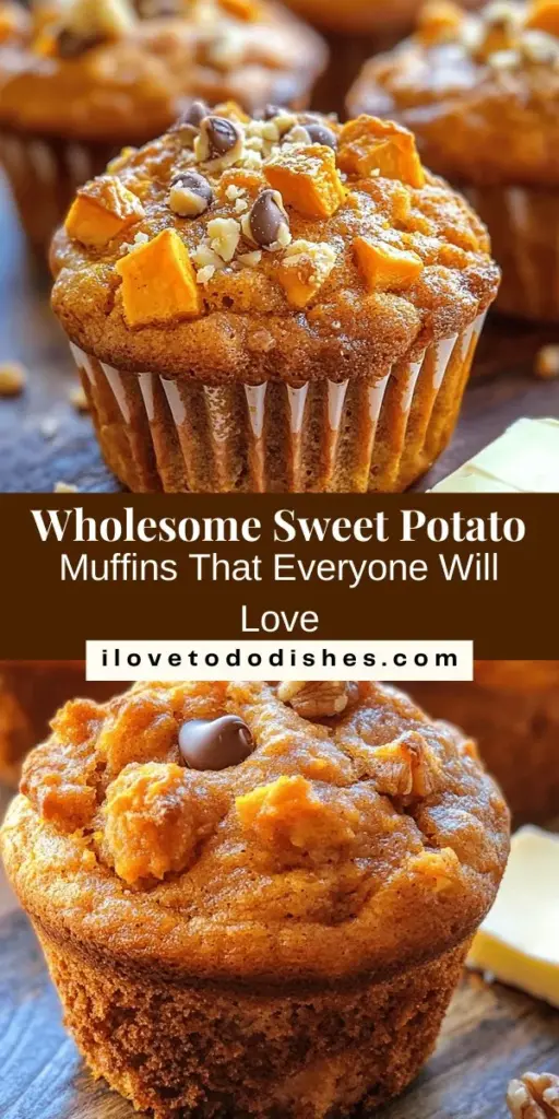 Discover the irresistible Sweet Potato Muffins Delight that combines flavor and nutrition perfectly! These muffins are a delicious way to enjoy the health benefits of sweet potatoes, packed with vitamins and fiber. Whether you prefer them warm or as a grab-and-go breakfast, they are customizable to meet various dietary needs. Try adding nuts, chocolate chips, or fruits for a delightful twist. Perfect for any occasion! #SweetPotatoMuffins #HealthyBaking #WholesomeSnacks #MuffinRecipe #CleanEating #BreakfastIdeas