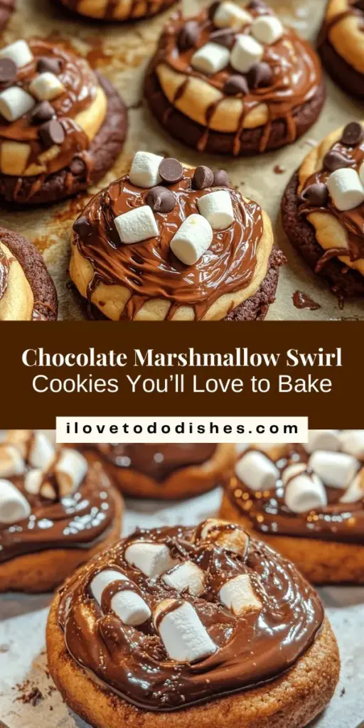 Indulge in the nostalgic delight of Chocolate Marshmallow Swirl Cookies, where rich chocolate and fluffy marshmallows create a perfect harmony of flavors and textures. Ideal for both novice and experienced bakers, this simple recipe allows for creativity while filling your space with delightful aromas. Enjoy these cookies fresh out of the oven or share them with loved ones for a sweet treat! #BakingJoy #ChocolateCookies #DessertLovers #CookieRecipes #MarshmallowTreats