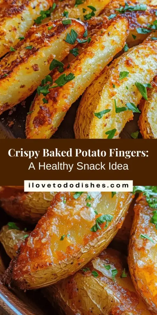 Discover the deliciousness of crispy baked potato fingers, a healthier snack option that satisfies cravings without the guilt! These golden morsels combine a crunchy exterior with a fluffy interior, perfect as a side to your favorite meals or enjoyed on their own. Made with minimal olive oil and customizable seasonings, they cater to various dietary preferences. Elevate your snack game with these versatile and nutritious treats! #BakedPotatoFingers #HealthySnacks #CrispyPotatoes #SimpleRecipes #VegetarianCooking