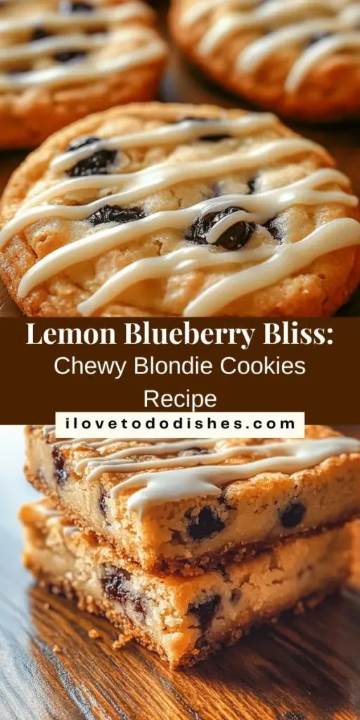 Indulge in the perfect blend of sunshine and sweetness with these Lemon Blueberry Cookies featuring browned butter. Each bite offers a zesty lemon flavor paired with juicy blueberries and a nutty, rich undertone from the browned butter, making them irresistibly delicious. Perfect for gatherings or a special treat for yourself, these cookies not only satisfy your sweet tooth but also stand out with their vibrant colors. Try this unique recipe for a gourmet experience! #LemonBlueberryCookies #Baking #Dessert #BrownedButter #TreatYourself #CookieRecipe #SweetTooth