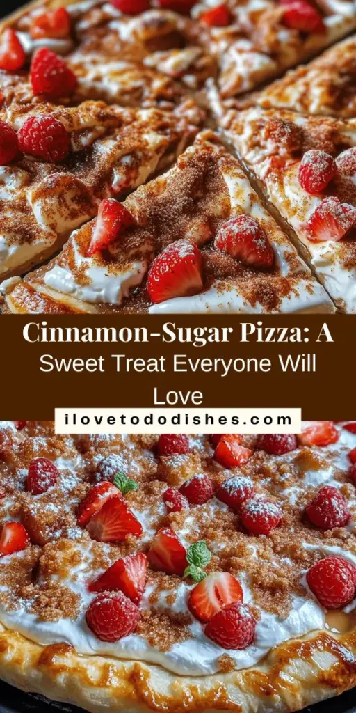 Satisfy your sweet cravings with this easy and delicious Cinnamon-Sugar Pizza made with crescent rolls! This dessert features a flaky, buttery crust topped with a delightful blend of cinnamon and sugar, creating a heavenly treat for any occasion. Perfect for family gatherings or cozy nights in, this recipe is simple to prepare and sure to impress. Add fresh fruits or whipped cream for extra flair! #CinnamonSugarPizza #DessertRecipes #EasyBaking #SweetTreats #ComfortFood #CrescentRolls #Yummy