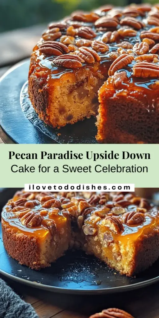 Indulge in the irresistible Pecan Paradise Upside Down Cake, a stunning dessert that perfectly marries rich pecans with the sweetness of maple syrup. This unique twist on a classic cake creates a moist and flavorful experience, making it ideal for any occasion. Impress your guests and treat your taste buds with this easy-to-make recipe that features delightful textures and mouthwatering caramelization. Get baking and enjoy! #PecanCake #Desserts #Baking #UpsideDownCake #MapleSyrup #YummyTreats #HomemadeGoodness