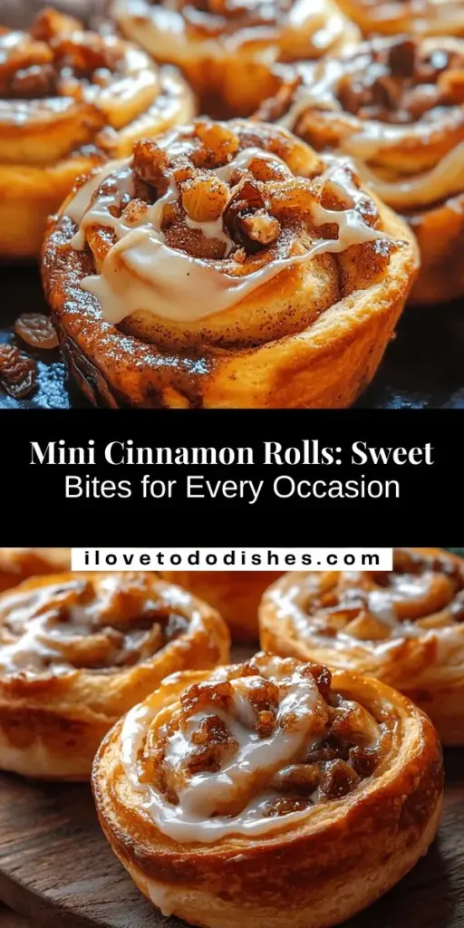 Discover the joy of baking with Mini Delightful Cinnamon Rolls! These soft, fluffy treats are perfect for any occasion, from cozy breakfasts to festive brunches. Learn how to make these bite-sized cinnamon wonders with a simple step-by-step guide. Customize your rolls with your favorite fillings and icing for a personalized touch. Experience the warmth of homemade with every delicious bite! #CinnamonRolls #Baking #Desserts #ComfortFood #HomemadeTreats #SweetIndulgence #MiniCinnamonRolls