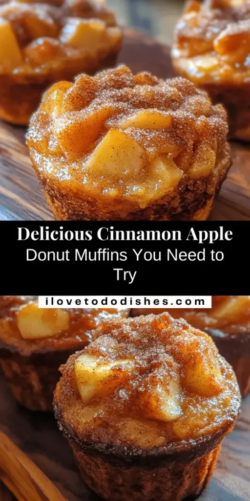 Indulge in the warm, comforting flavors of Easy Cinnamon Apple Donut Muffins! Perfect for breakfast or a delightful snack, these muffins combine the sweetness of fresh apples with aromatic cinnamon for a delicious twist. Their unique donut shape adds fun to your baking routine, and they’re surprisingly simple to make! Serve them warm, and watch your friends and family fall in love. Bake a batch today! #CinnamonAppleMuffins #BakingJoy #MuffinRecipe #FallFlavors #EasyBaking