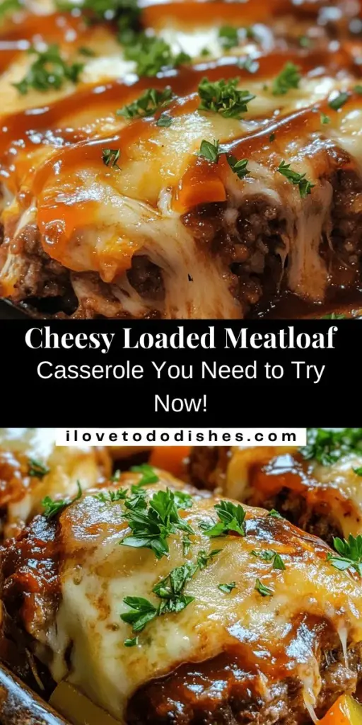 Indulge in the Ultimate Cheesy Loaded Meatloaf Casserole, a comforting twist on a classic dish that combines ground beef, gooey cheese, and flavorful veggies. Perfect for family dinners or gatherings, this easy-to-make casserole will delight everyone at the table. With layers of savory goodness and cheesy richness, it's a meal that's sure to create fond memories. Try it tonight! #MeatloafCasserole #ComfortFood #CheesyRecipes #DinnerInspiration #FoodieFun