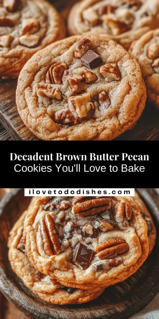 Get ready to impress with these irresistible Brown Butter Pecan Cookies! Our step-by-step guide will take you through browning butter, mixing the perfect dough, and baking to golden perfection. With the delightful crunch of pecans and a rich, nutty flavor, these cookies are perfect for any occasion, from casual snacks to festive gatherings. Enjoy the gourmet experience right at home! #Baking #Cookies #BrownButter #PecanCookies #HomemadeTreats #DessertIdeas #CookieLovers