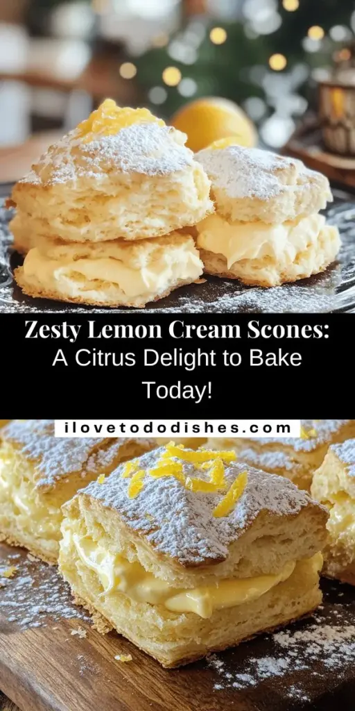 Indulge in the delightful world of baking with our Zesty Lemon Cream Scones recipe! These tender, flavorful scones blend the bright tartness of fresh lemon with the richness of heavy cream, creating a perfect treat for any occasion. Ideal for breakfast or afternoon tea, this easy recipe is perfect for bakers of all skill levels. Elevate your scone experience by pairing them with clotted cream or lemon curd. Enjoy a burst of citrus bliss today! #LemonScones #Baking #CitrusTreats #HomemadeScones #EasyRecipes #TeaTime #DessertIdeas #BakingFromScratch