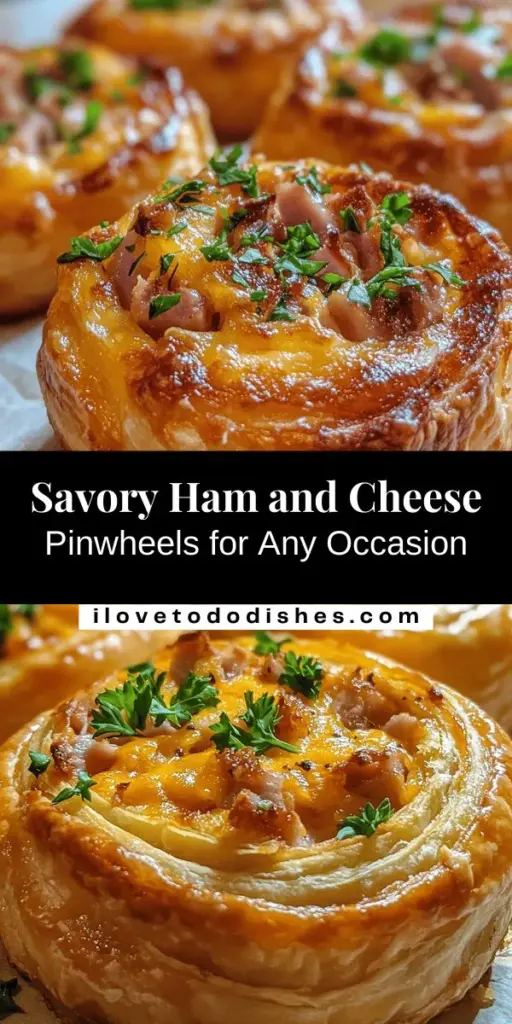 Discover the irresistible Ham and Cheese Puff Pastry Pinwheels, perfect for any occasion! These savory bites combine diced ham, rich cheddar, and cream cheese, all wrapped in flaky puff pastry for a delightful crunch. Easy to make and sure to impress, they’re great as appetizers or cozy snacks. Get creative with fillings and enjoy a bite of comfort! Try this simple recipe today! #HamAndCheese #Pinwheels #PuffPastry #AppetizerRecipe #EasySnacks #CookingIdeas