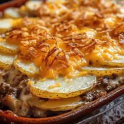 When it comes to comfort food, few dishes can rival the satisfying embrace of a casserole. These hearty meals not only warm the belly but also evoke a sense of nostalgia, often reminding us of family gatherings and cozy nights in. Among the myriad of casserole options available, the Easy Hamburger Potato Casserole stands out as a quintessential family-friendly dish. With its delightful combination of ground beef, tender potatoes, and gooey cheese, this recipe is a go-to choice for busy weeknights when you want to prepare a fulfilling meal without spending hours in the kitchen.