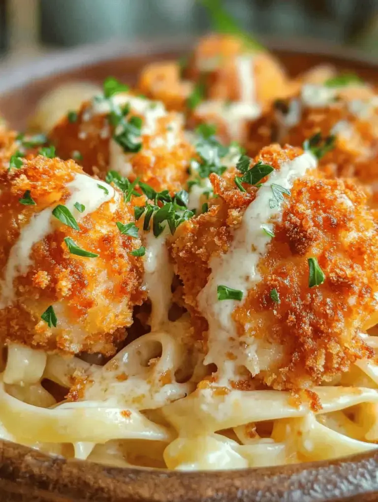 Garlic Parmesan Chicken Bites & Creamy Pasta is not just a meal; it’s an experience that tantalizes the taste buds and brings comfort to the dining table. Imagine succulent bites of chicken, coated in a crispy garlic and Parmesan crust, served alongside a rich and creamy pasta that envelops each strand with flavor. This dish is a perfect harmony of textures and tastes that appeals to both adults and children alike, making it an ideal choice for family dinners, gatherings, or even a quick weeknight meal.