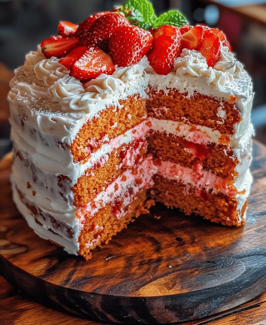 Strawberry cake is a timeless classic that captivates the hearts (and taste buds) of cake lovers everywhere. With its vibrant color, delightful sweetness, and rich flavors, it has become a go-to dessert for celebrations, picnics, and casual gatherings alike. Whether it’s a birthday, wedding, or simply a summer barbecue, a strawberry cake can elevate any occasion with its luscious layers and refreshing taste.