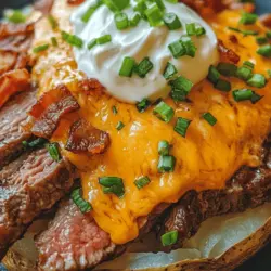 There's something irresistibly comforting about a loaded baked potato. Whether you're enjoying it as a side dish or a meal on its own, the combination of fluffy potato, savory toppings, and melted cheese creates a delightful experience for the senses. Among the many variations of this classic, Loaded Steak and Cheese Baked Potatoes stand out as a hearty and satisfying option that elevates the traditional baked potato to new heights.