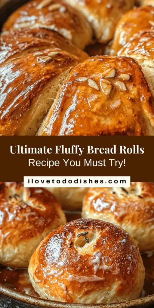 Discover the secrets to making the fluffiest bread rolls that will elevate your baking skills and impress everyone at the table. This recipe combines the perfect ingredients and techniques, ensuring your rolls come out soft, light, and irresistibly delicious. Learn about the roles of flour, sugar, yeast, and more, while following simple steps from kneading to baking. Enjoy these delightful rolls warm with butter or as a perfect side for your favorite meals.