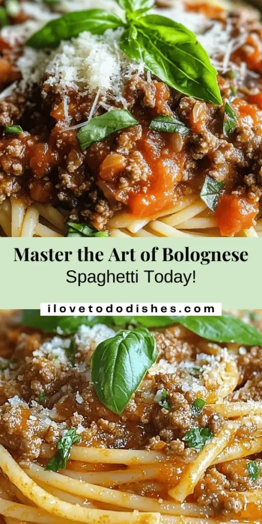 Discover the charm of Bolognese spaghetti, a classic Italian dish that warms the heart and brings people together. Crafted with authentic ingredients and time-honored techniques, it features a rich meat sauce that pairs perfectly with al dente pasta. Whether you're a kitchen pro or just starting out, this easy recipe invites you to enjoy the culinary heritage of Italy. Perfect for family dinners or gatherings! #BologneseSpaghetti #ItalianCuisine #ComfortFood #HomemadeCooking #PastaLovers #Foodie