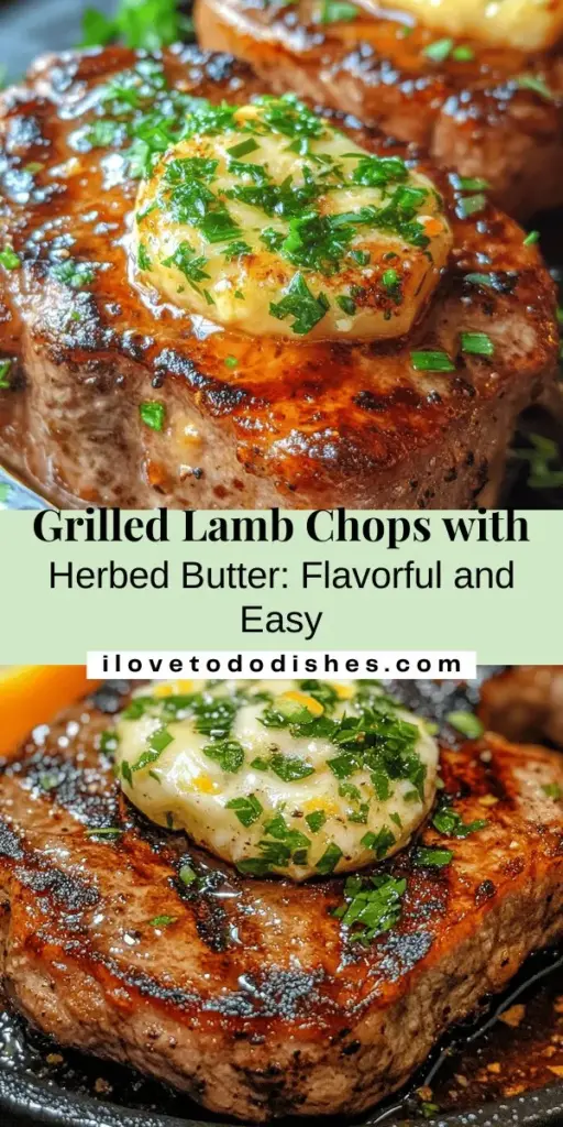 Savor the delightful taste of grilled lamb chops paired with herbed compound butter for a culinary experience that impresses at any gathering. This recipe balances the robust flavor of tender lamb with a rich blend of fresh herbs and butter, making every bite a true indulgence. Easy to prepare and perfect for both casual dinners and special occasions, this dish is sure to be a hit with family and friends. Elevate your next meal! #GrilledLambChops #CompoundButter #CulinaryDelight